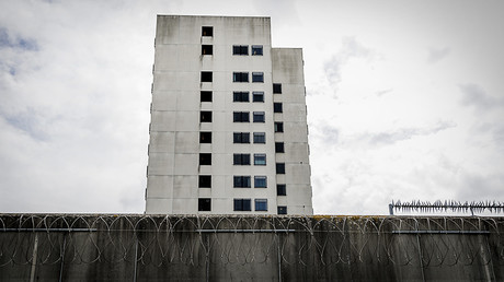 Bijlmer prison in Amsterdam which will be used as a shelter for refugees and migrants © Remko de Waal / ANP / AFP