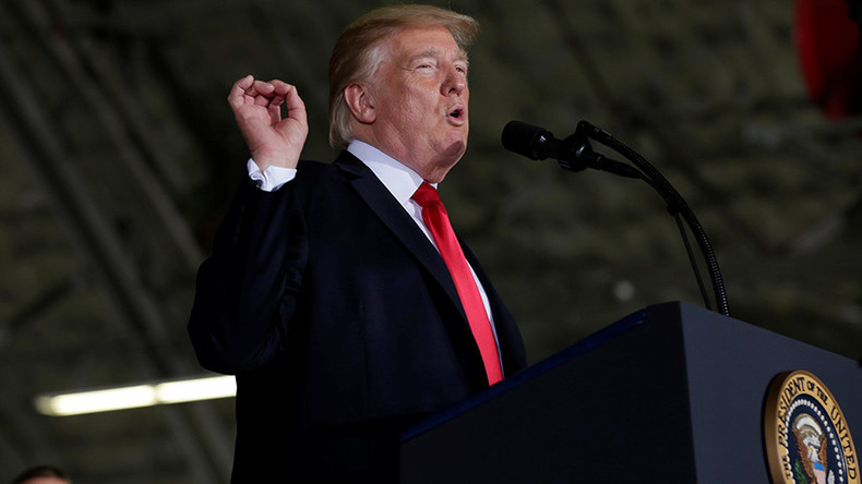 Trump calls for end to military spending sequester