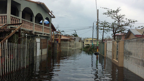 A flooded street is seen in the Juana Matos neighbourhood in Catano municipality after Hurricane Maria © Reuters Staff