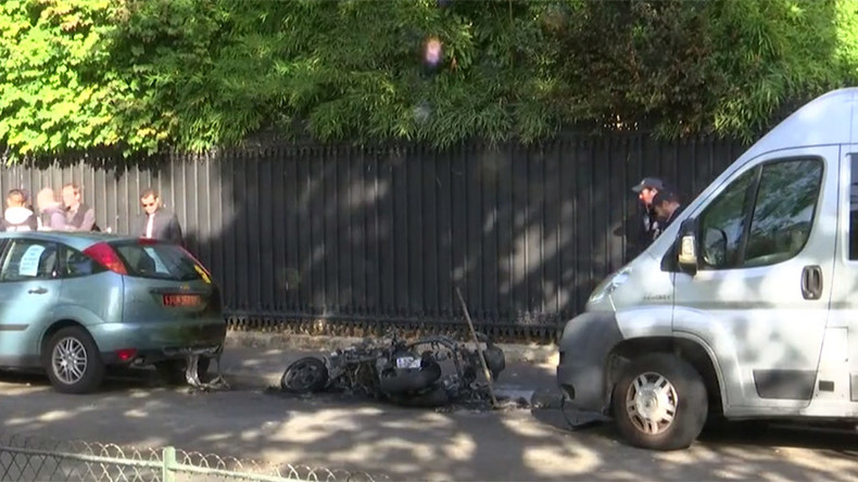 Motorbike explodes outside Jordanian military attache building in Paris
