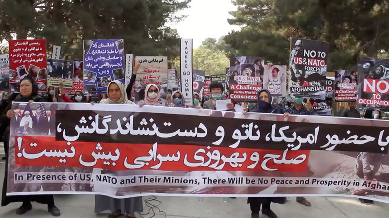 ‘Leave our country’: Protesters in Afghanistan gather to decry ‘US, NATO occupation’ (VIDEO)