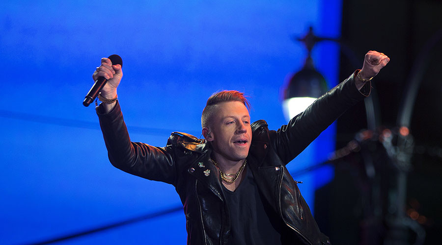 Macklemore calls for ‘kindness & acceptance,’ then leads crowd in ‘F**k Donald Trump' chant