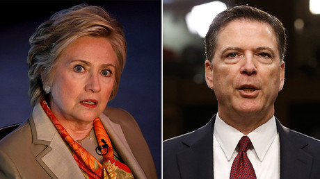 Hillary Clinton (L), James Comey (R) © Reuters