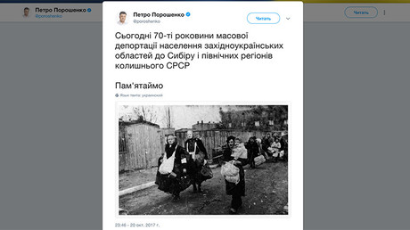 Ukrainian president's fake news: Holocaust-twisting tweet still online after 4 days