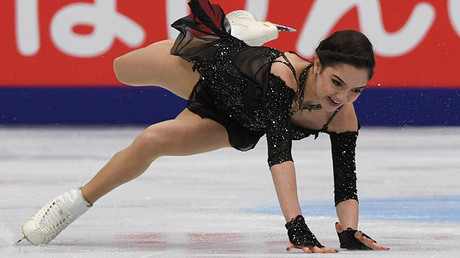 Russian skater Medvedeva laughs off fall before winning Grand-Prix season opener