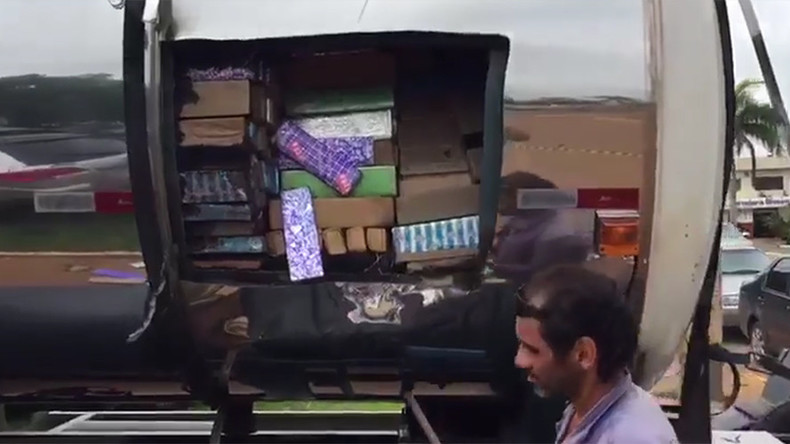 Drug truck: Police seize 6 tons of marijuana worth $1mn in fuel tanker in Brazil (VIDEO)