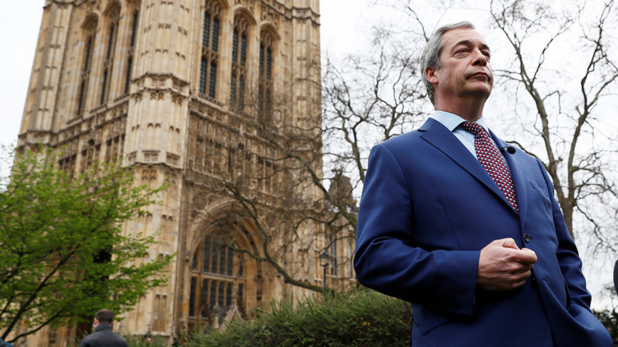 Nigel Farage hace un llamamiento a la UE para investigar los fondos George Soros, collusionNigel Farage del pide a la UE Que investigue la financiación y la colusión de George Soros