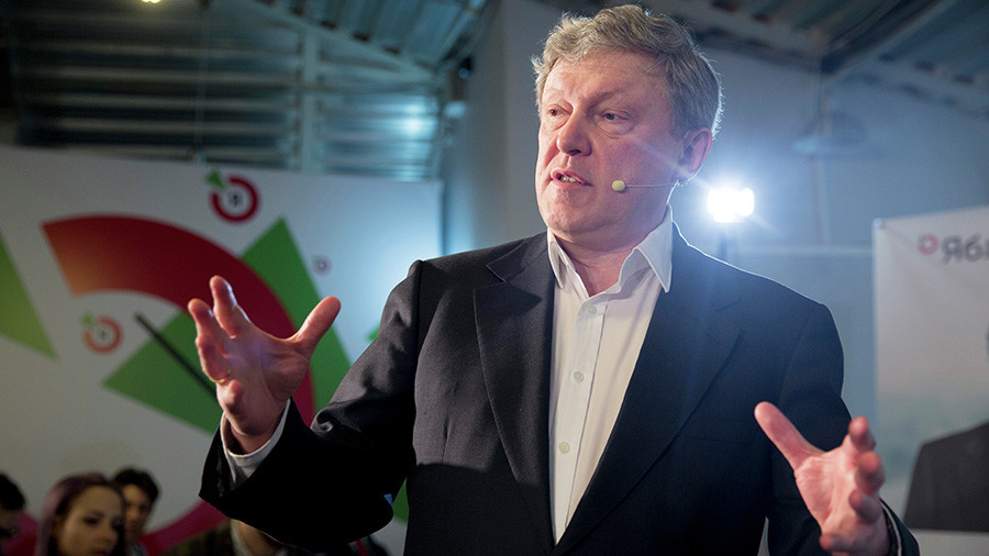 Liberal presidential hopeful Yavlinsky says victory is not a priority