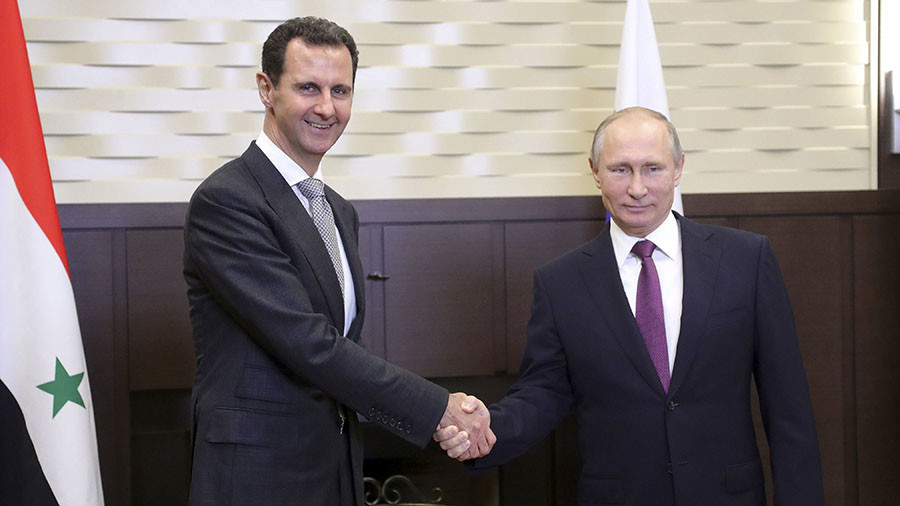 ‘Fight against terrorism in Syria nearing an end’: Putin & Assad meet, discuss political settlement