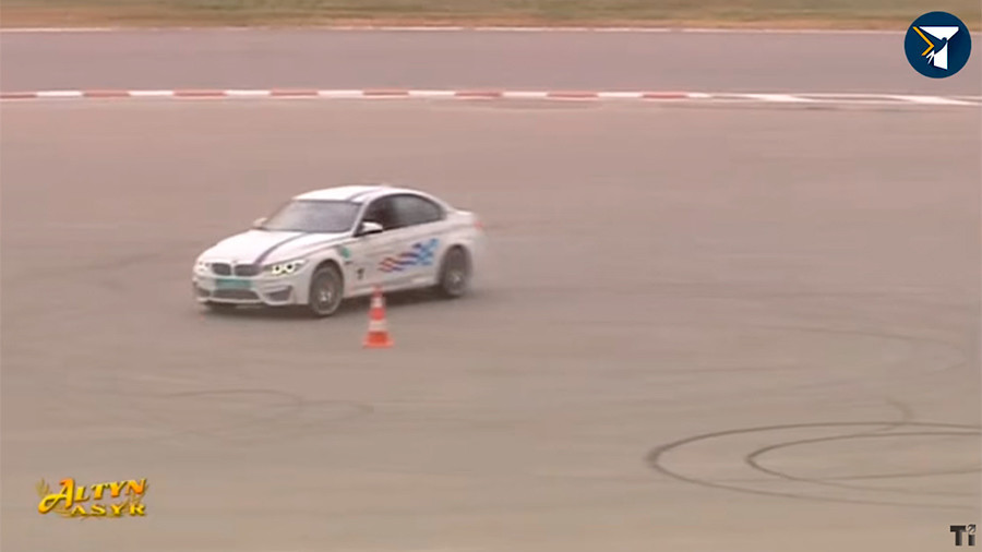Turkmen drift: President filmed burning tires at racetrack in Turkmenistan (VIDEO)