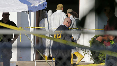  First responders work the scene of a shooting at the First Baptist Church of Sutherland Springs Sunday November 5, 2017. © Edward A. Ornelas / Global Look Press