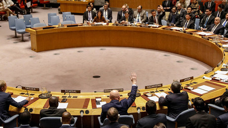 A meeting of the U.N. Security Council at the United Nations headquarters in New York, U.S., November 17, 2017. © Brendan McDermid