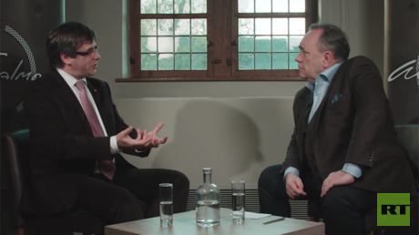 ‘Democracy will prevail’ – Puigdemont defiant on Alex Salmond’s new RT show (VIDEO)