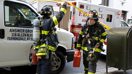 Firefighters among dozens injured in chemical explosion & fire at New York cosmetic factory