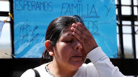 Elena Alfaro, sister of Cristian Ibanez, one of the 44 crew members of the missing at sea ARA San Juan submarine © Marcos Brindicci