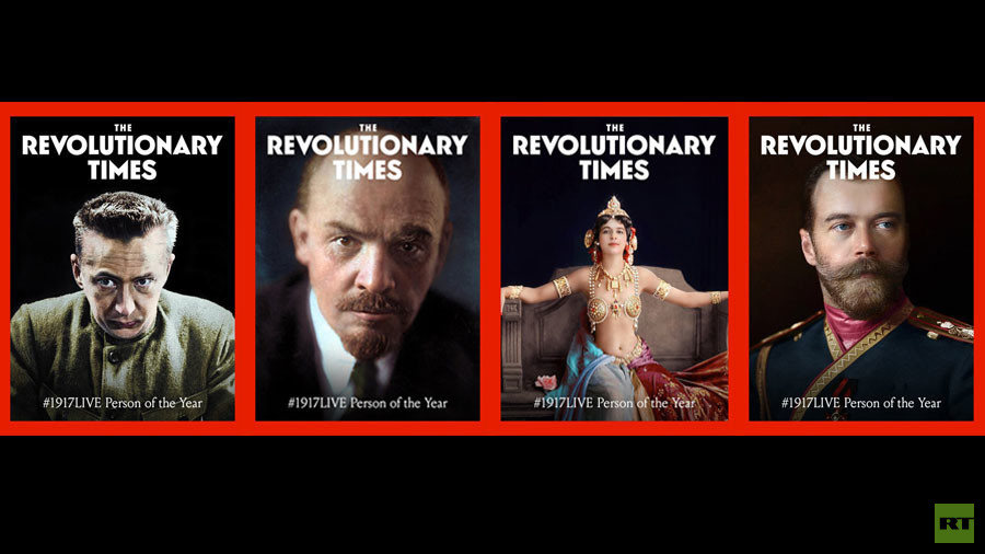 Lenin, Romanov, Kerensky, Mata Hari: Vote for #1917LIVE Person of the Year