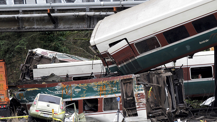 Amtrak train was traveling at 80 mph in 30 mph zone
