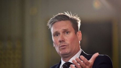 Keir Starmer attacked David Davis, Brexit secretary, over the Tory DUP fall-out whic has rocked EU Britain negotiations © Reuters/ Keir Starmer