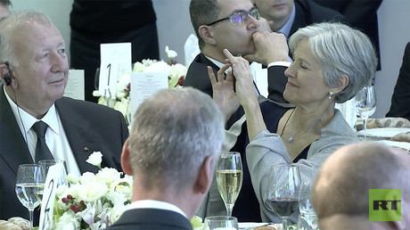 Jill Stein at the exhibition to mark the RT television channel's 10th anniversary, December 10, 2015