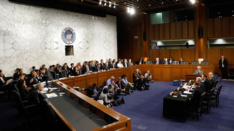 FILE PHOTO: A Senate Intelligence Committee hearing on the Foreign Intelligence Surveillance Act (FISA) in Washington, US, June 7, 2017 © Kevin Lamarque