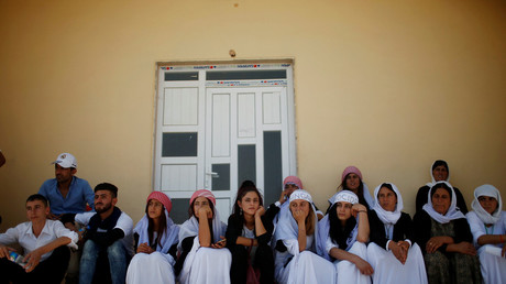 Yazidis commemorate 3rd anniversary of ISIS genocidal campaign against them. August 3, 2017 © Suhaib Salem