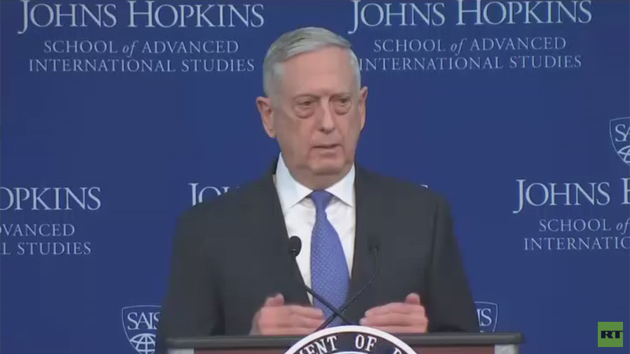‘Work with our diplomats or deal with US military’ Mattis warns, unveiling new defense strategy