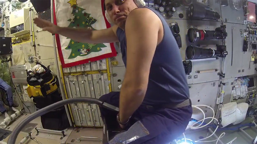 WATCH: Maiden vacuum cleaner test flight...in space 