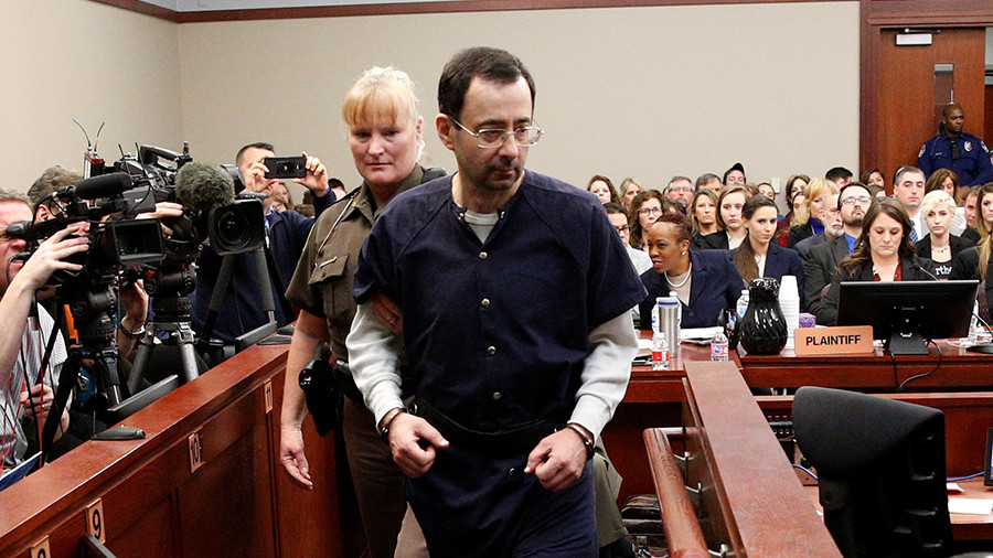 ‘I just signed your death warrant’: US Olympic doctor Nassar sentenced to 175yrs in prison