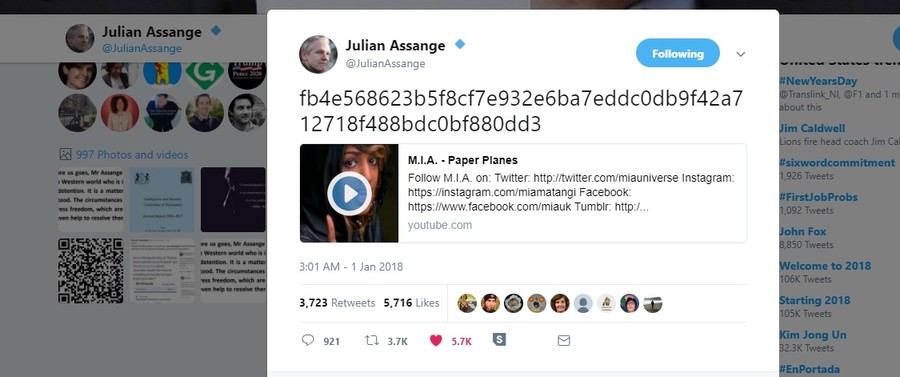 Is Assange Preparing to Checkmate Deep State? 5a59d4edfc7e9324418b4569