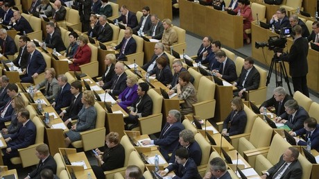 Russia's State Duma plenary session.