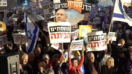 ‘Shame’: Thousands rally against corruption in Israel after Netanyahu son scandal (VIDEO)