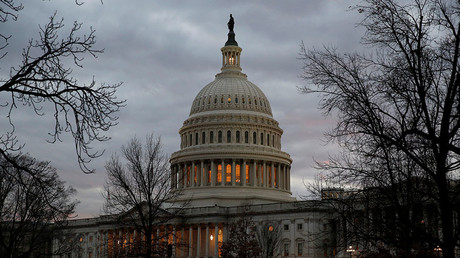 Senate Democrats huddle after 3 break from party to avert govt shutdown