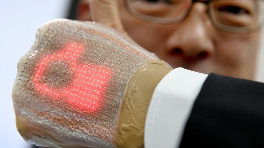 ‘Part of your body’: Japanese scientists reveal on-skin display