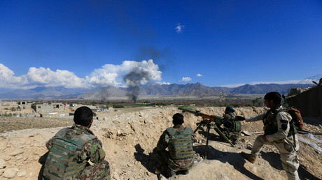 FILE PHOTO: Afghan security forces take position during a gun battle between Taliban and Afghan security forces in Laghman province, Afghanistan March 1, 2017.