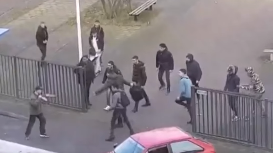 Dutch students fend off ‘disturbed’ knifeman armed with 2 blades (VIDEO)