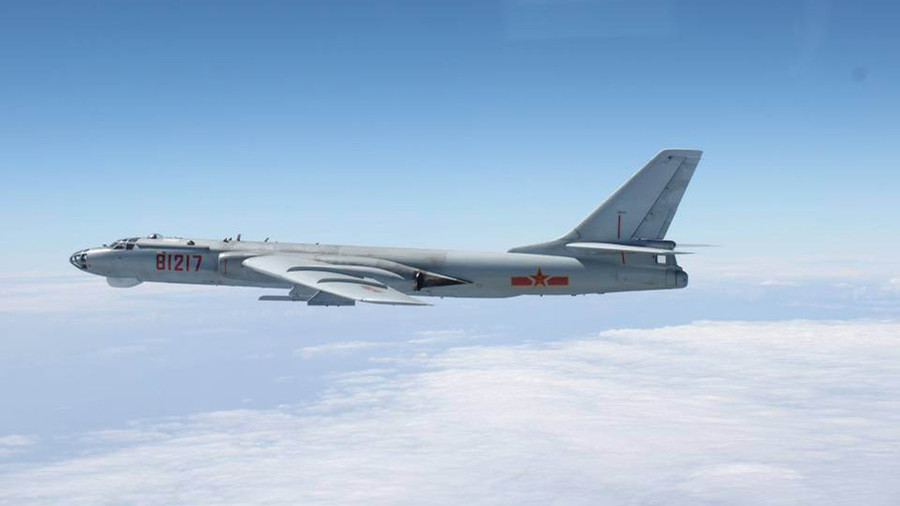 Chinese bombers & fighter jets conduct drills in South China Sea & Western Pacific