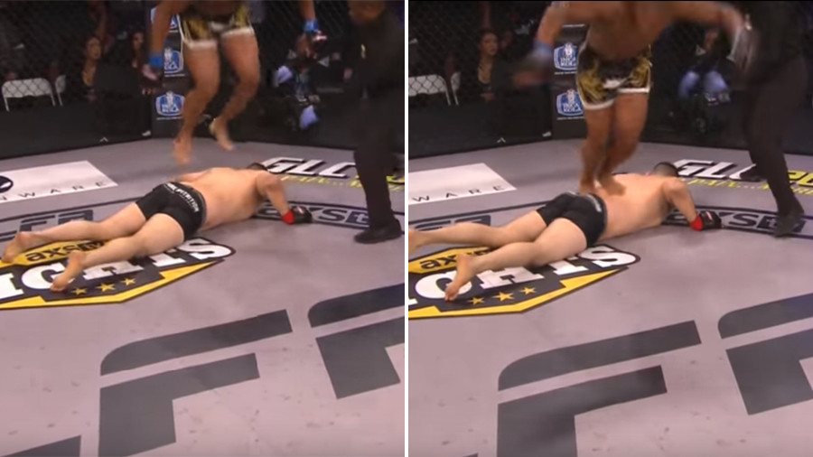 MMA fighter does flip off his KO’d opponent’s back, gets disqualified (VIDEO)