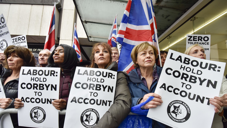 Israeli Labor Party suspends ties with Corbyn as he ‘fails’ to tackle alleged anti-Semitism
