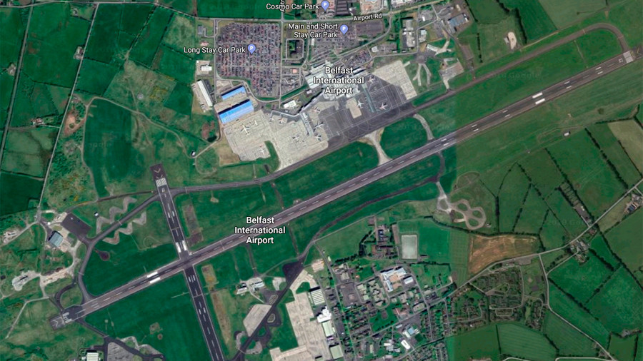 Aircraft crashed near Belfast International Airport