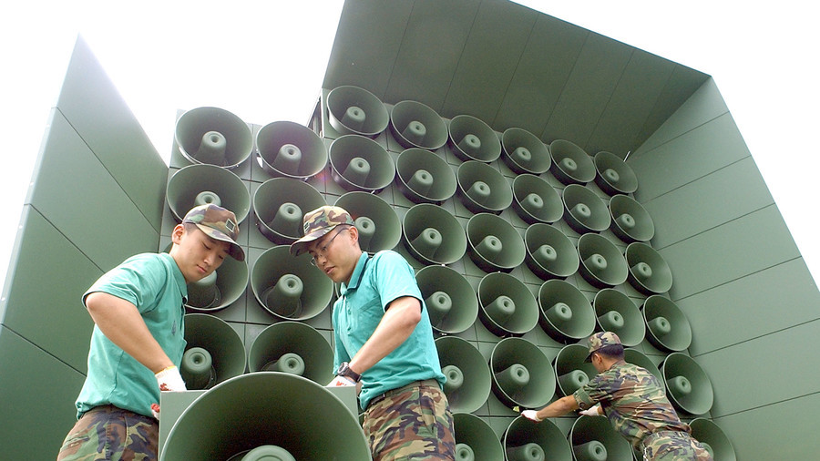 Image result for South Korean propaganda speakers