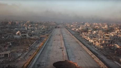 Major E. Ghouta highway cleared after 7-year militant blockade (DRONE FOOTAGE)