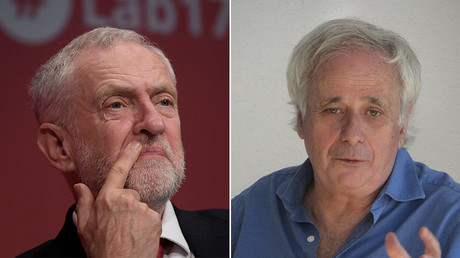 Jeremy Corbyn (L), Ilan Pappé (R). © Reuters