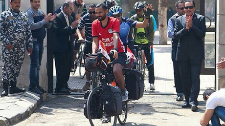 Long road to Russia: Egypt football fan embarks on cycle journey to 2018 World Cup
