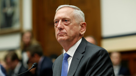 US Secretary of Defense James Mattis waits to testify to the House Armed Services Committee on 