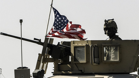 FILE PHOTO: A US military convoy drives on a highway from Kobane to Ain Issa, Syria © Bulent Kilic