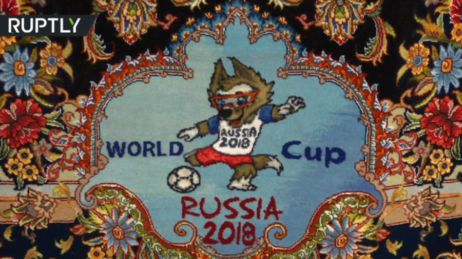 Carpet diplomacy: Iran unveils World Cup-themed rugs to be gifted in Russia (VIDEO) 
