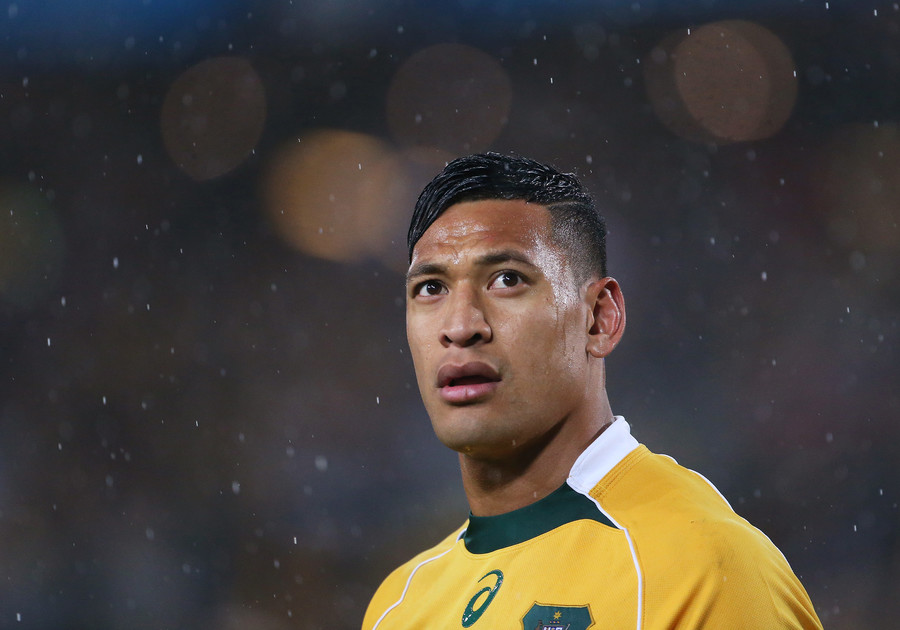 Australian rugby star Folau 'stands firm' that gay people 'will go to ...