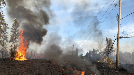 Lava fountains spew aggressively from Hawaii's Kilauea Volcano (VIDEO)