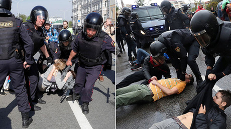 EU slams police 'violence' at Russian rally, yet sides with authorities in Catalonia crackdown