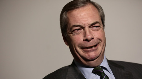 Farage backed Leave.EU, which has been fined thousands for breaching electoral law... awkward. © Simon Dawson